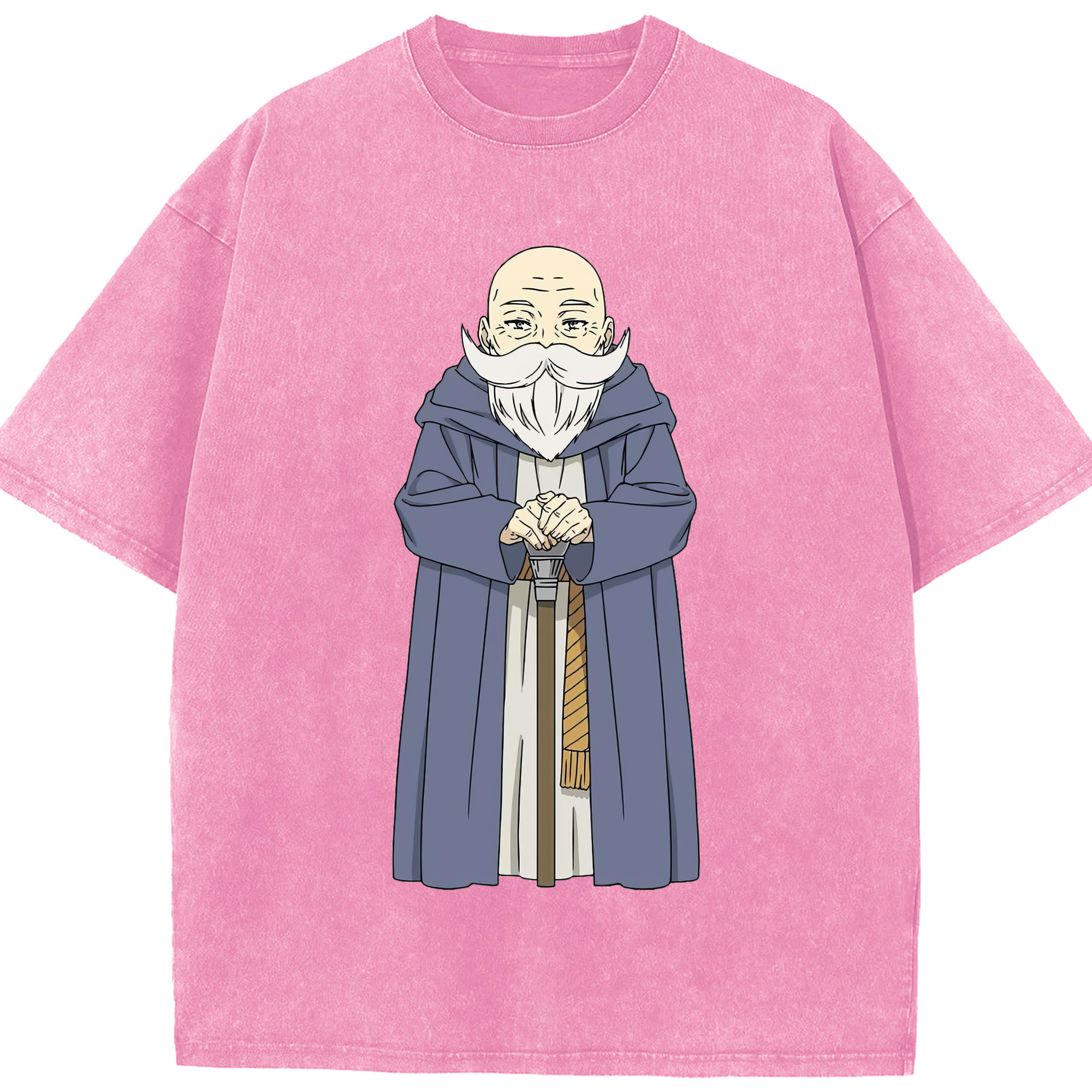 （画像用） 葬送のフリーレン Frieren 綿100% ヴィンテージ風 半袖Tシャツ（フロントプリント）